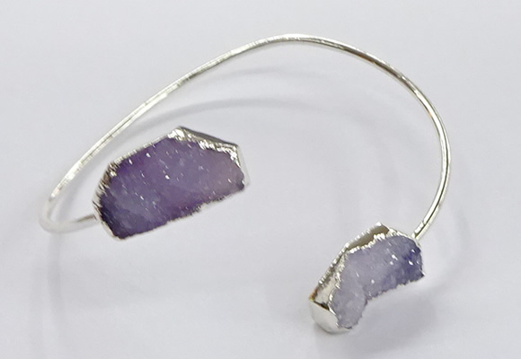 CGB949 13*18mm - 15*20mm freeform druzy agate bangles wholesale