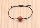 CGB9923 Fashion 12mm red jasper adjustable bracelet jewelry