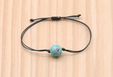 CGB9930 Fashion 12mm blue sea sediment jasper adjustable bracelet jewelry