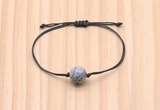 CGB9931 Fashion 12mm grey picture jasper adjustable bracelet jewelry