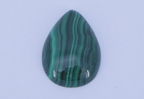CGC30 2pcs 13*18mm flat teardrop natural malachite gemstone cabochons