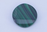 CGC41 25mm faceted coin natural malachite gemstone cabochons