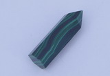 CGC43 10*30mm faceted column natural malachite gemstone cabochons