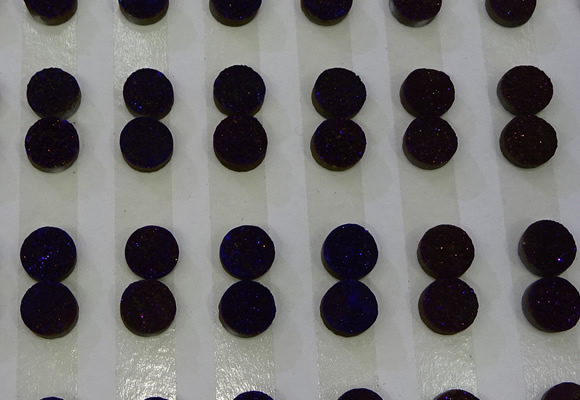 CGC93 10mm flat round druzy quartz cabochons wholesale