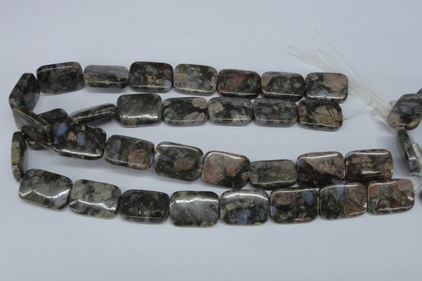 CGE03 15.5 inches 18*25mm rectangle glaucophane gemstone beads
