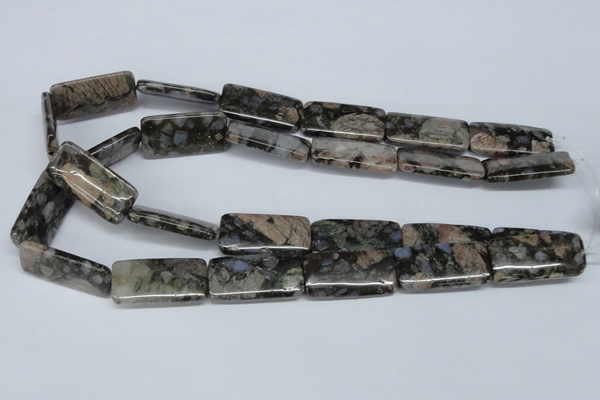 CGE04 15.5 inches 15*30mm rectangle glaucophane gemstone beads