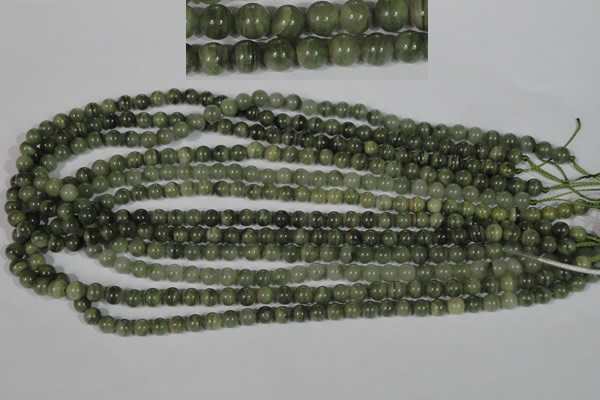 CGH02 15.5 inches 6mm round green hair stone beads wholesale