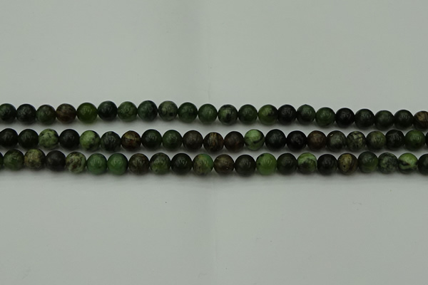 CGJ401 15.5 inches 6mm round green jade beads wholesale