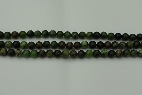 CGJ402 15.5 inches 8mm round green jade beads wholesale
