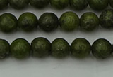 CGJ450 15.5 inches 4mm round green jasper beads wholesale