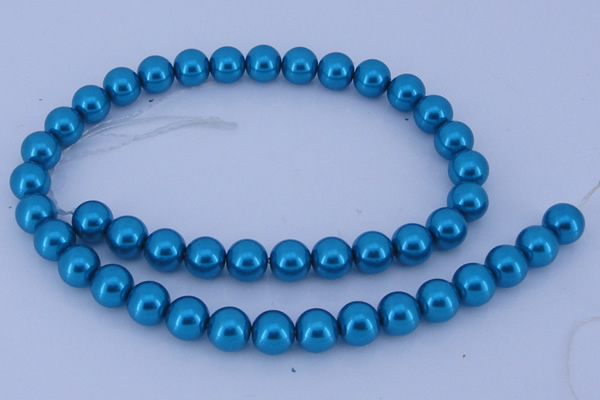 CGL261 2PCS 16 inches 25mm round dyed plastic pearl beads wholesale