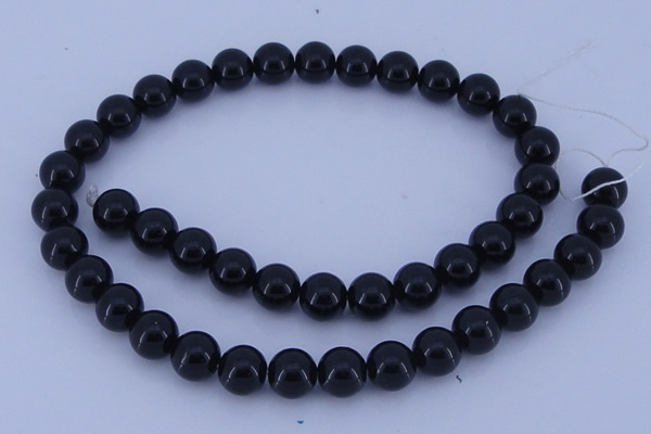 CGL287 5PCS 16 inches 14mm round dyed glass pearl beads wholesale