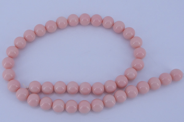 CGL832 10PCS 16 inches 8mm round heated glass pearl beads wholesale