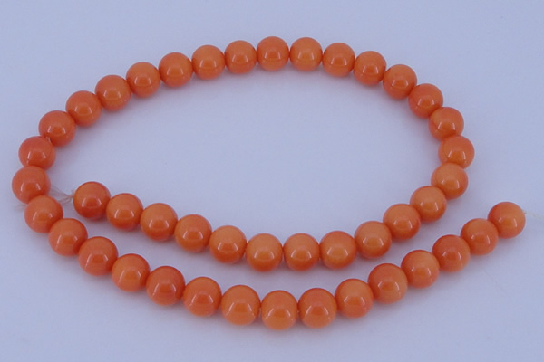 CGL868 10PCS 16 inches 8mm round heated glass pearl beads wholesale