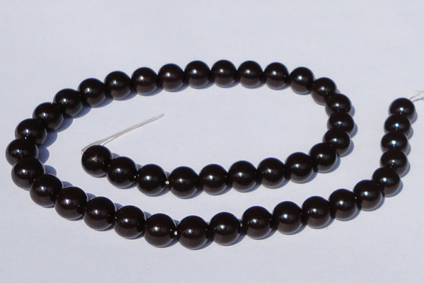 CGL896 10PCS 16 inches 4mm round heated glass pearl beads wholesale