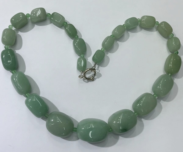 CGN129 22 inches 10*14mm - 20*30mm nuggets green aventurine necklaces