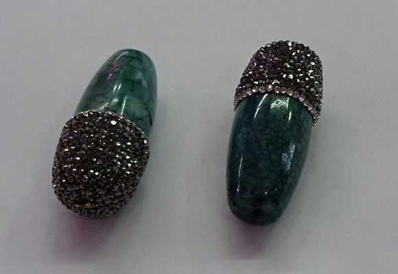CGP1518 20*44mm agate gemstone pendants wholesale