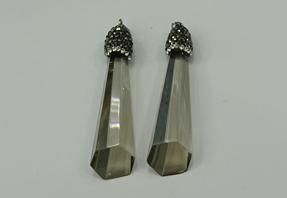 CGP251 15*65mm sticks crystal glass pendants wholesale