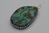 CGP3030 35*50mm - 40*65mm freeform ocean agate pendants