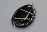 CGP3070 50*65mm - 55*70mm freeform agate gemstone pendants