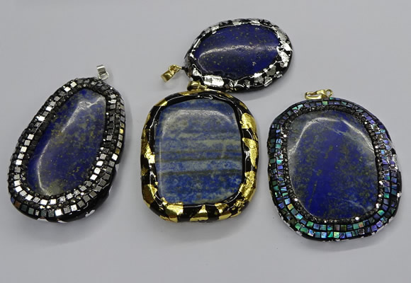 CGP3148 30*45mm - 45*65mm freeform lapis lazuli pendants