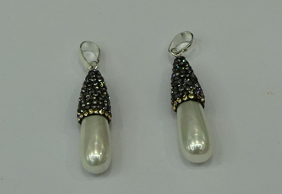 CGP318 8*30mm teardrop pearl shell pendants wholesale