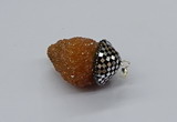 CGP3195 20*30mm - 25*40mm nuggets plated druzy quartz pendants