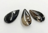 CGP3522 30*55mm - 35*60mm flat teardrop sakura agate slab pendants
