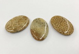 CGP3542 35*50mm oval chrysanthemum agate slab pendants