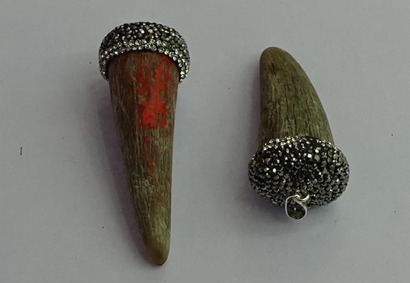 CGP397 18*60mm ox horn pendants wholesale