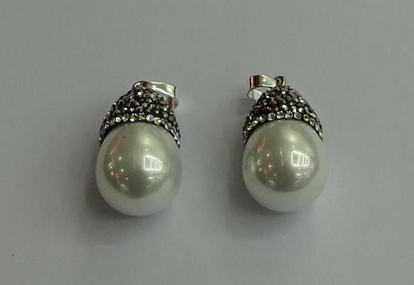 CGP455 15*25mm - 15*30mm teardrop pearl shell pendants wholesale