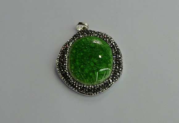 CGP664 40*45mm - 45*50mm freeform ceramic pendants wholesale