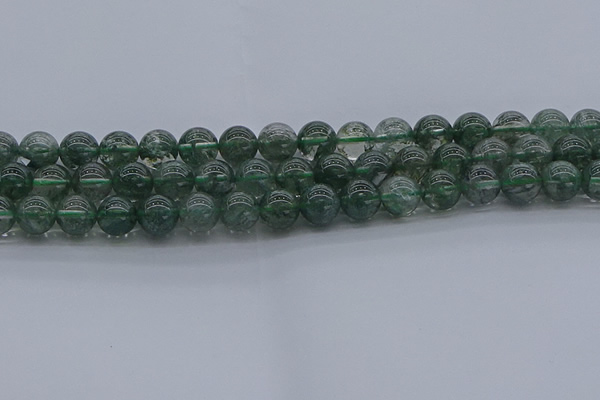 CGQ503 15.5 inches 10mm round imitation green phantom quartz beads