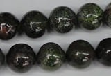 CGR43 15.5 inches 14mm round green rain forest stone beads wholesale