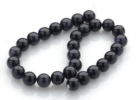 CGS04 15 inches 14mm round blue goldstone beads Wholesale