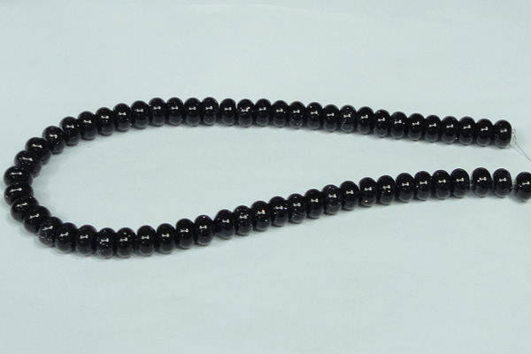 CGS113 15.5 inches 6*10mm rondelle blue goldstone beads wholesale