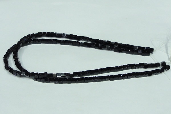 CGS116 15.5 inches 5*5mm cube blue goldstone beads wholesale