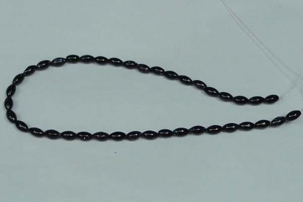 CGS120 15.5 inches 6*10mm rice blue goldstone beads wholesale