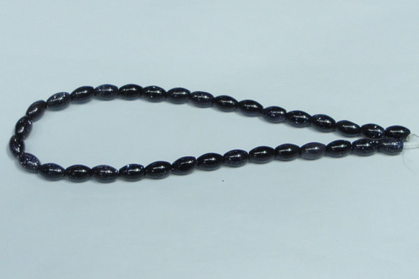 CGS121 15.5 inches 8*12mm rice blue goldstone beads wholesale