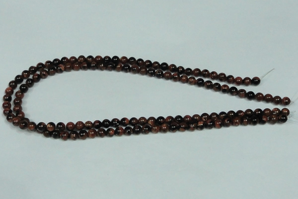 CGS201 15.5 inches 6mm round blue & brown goldstone beads wholesale