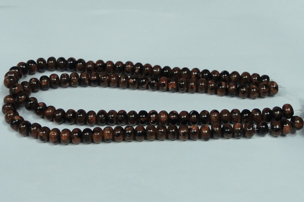 CGS207 15.5 inches 7*10mm rondelle blue & brown goldstone beads wholesale