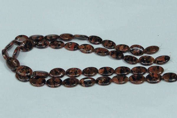 CGS211 15.5 inches 13*18mm oval blue & brown goldstone beads wholesale