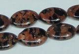 CGS212 15.5 inches 15*20mm oval blue & brown goldstone beads wholesale