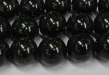 CGS403 15.5 inches 10mm round green goldstone beads wholesale