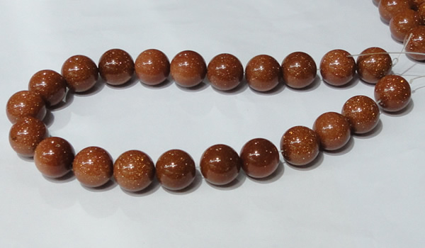 CGS55 15.5 inches 18mm round goldstone beads wholesale