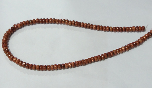 CGS62 15.5 inches 4*6mm rondelle goldstone beads wholesale