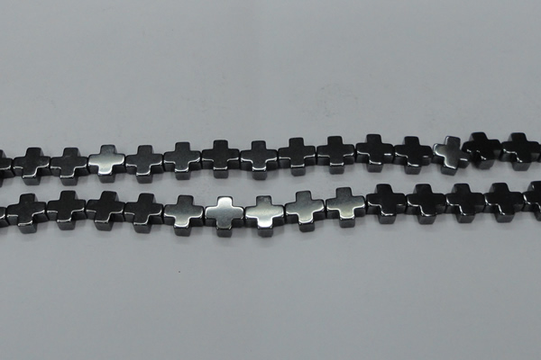 CHE1006 15.5 inches 10*10mm cross hematite beads wholesale