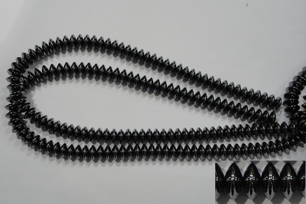 CHE109 15.5 inches 6*10mm rondelle hematite beads wholesale