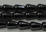 CHE146 15.5 inches 5*8mm teardrop hematite beads wholesale