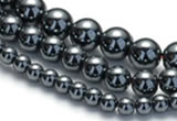 CHE18 16 inches 4mm & 6mm & 8mm round hematite beads Wholesale